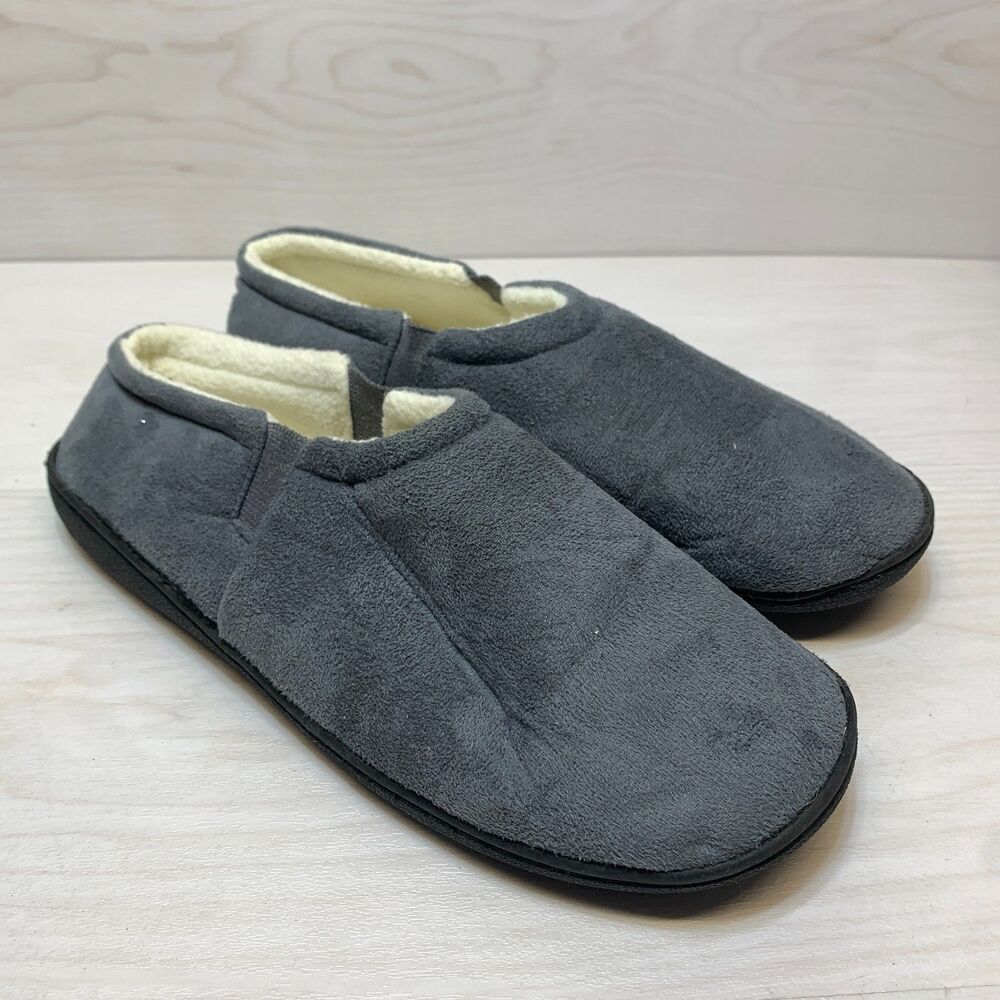 Born Clog Slippers Mens Large Gray Suede Sherpa Lined Casual Slip On Shoes House